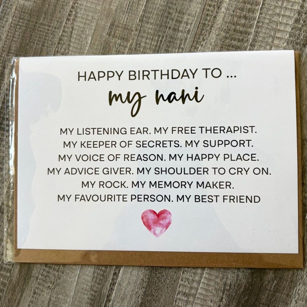 Happy Birthday Nani Greeting Card